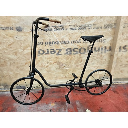 549 - Early Childs Scooterlike Bicycle, Leaf Spring Style Rear End

In house shipping unavailable