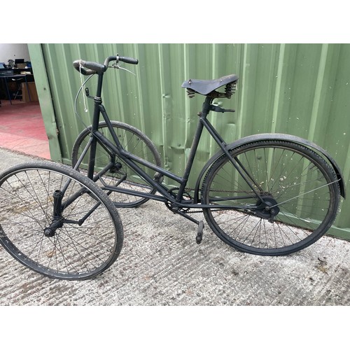 657 - Harding Style Front Steer Tricycle, Unusual Frame

In house shipping unavailable