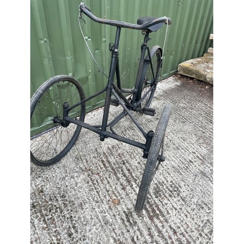 657 - Harding Style Front Steer Tricycle, Unusual Frame

In house shipping unavailable
