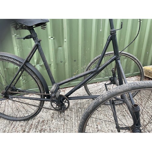 657 - Harding Style Front Steer Tricycle, Unusual Frame

In house shipping unavailable