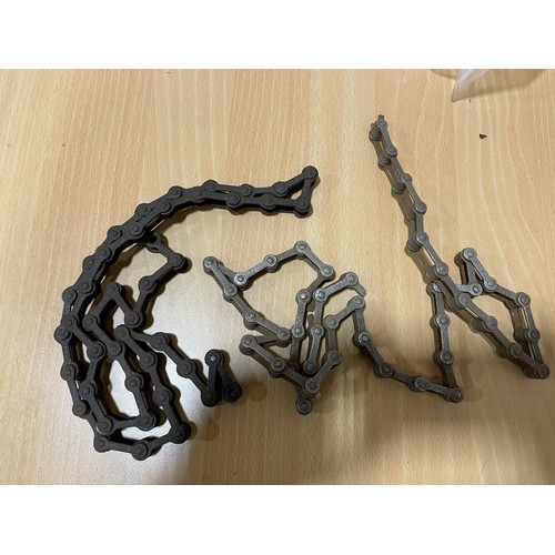 340 - 2no Lengths of Safety Bicycle Chain