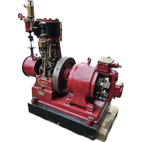 1918 Robey Lighting Engine with Vertical Steam Reciprocating Engine ...