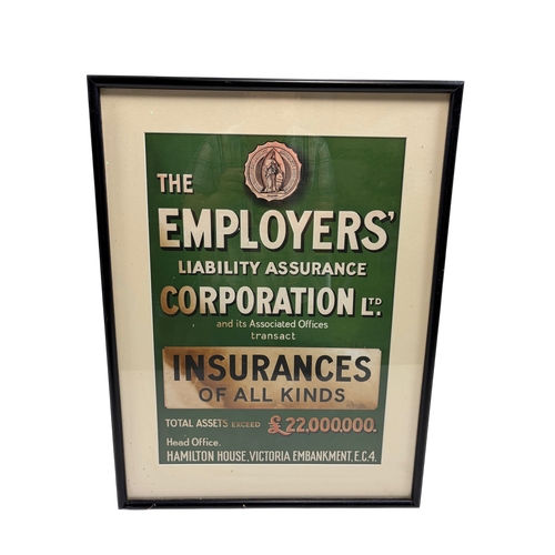 A Framed Employees Liability Assurance Corporation Poster, 22