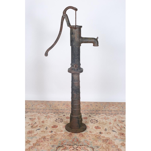 76 - A CAST IRON VILLAGE WATER PUMP of typical form 132cm (h) x 59cm (d)