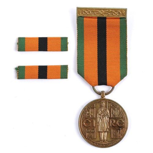 111 - 1921-1971 Truce Survivors Medal with two tunic ribbons to an unknown recipient.