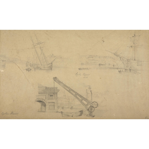 17 - William Roe (d1847) Irish 
Views of Cork City and environs 
Pencil on paper, sizes up to 13