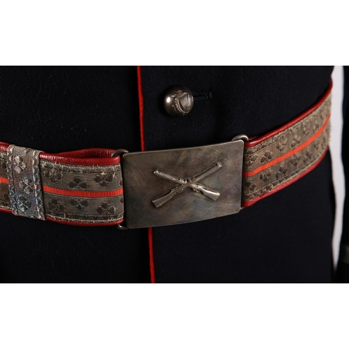 171 - Captain Thomas Burke Irish Free State Army Officer's Dress Uniform, Shako and Cape. 1935 pattern dar... 