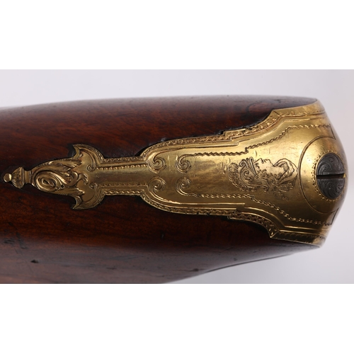 190 - A fine and rare 18th century Russian 16-bore flintlock sporting gun by Tula gunsmith, Alexej Leontje... 