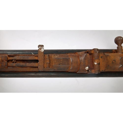 200 - An Albini-Braendlin M1867 single-shot 11mm military rifle, in relic condition, recovered from a hous... 