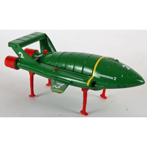 236 - Thunderbirds. Matchbox Toys, diecast Thunderbirds T2 and T4, green T2 with retractable legs and remo... 