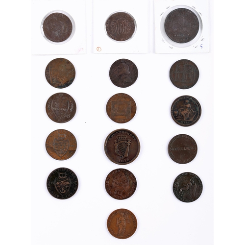 258 - Tokens. Ireland, collection of fourteen halfpenny tokens including Cronebanes, Camacs, Talbot Fyan, ... 