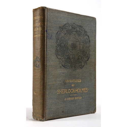 313 - Conan Doyle, Arthur. The Adventures Of Sherlock Holmes. Harper and Bros. New York, 1892, ills., firs... 