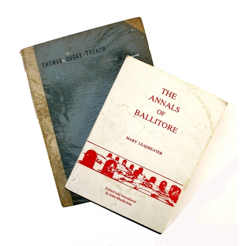 315 - Kildare County, two local histories, Cooke-Trench, Thomas. An Autobiography to which is appended an ... 