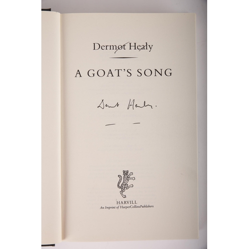 352 - Healy, Dermot. A Goat’s Song. Harvill, London, 1994, 8vo. First edition, signed by author on the tit... 