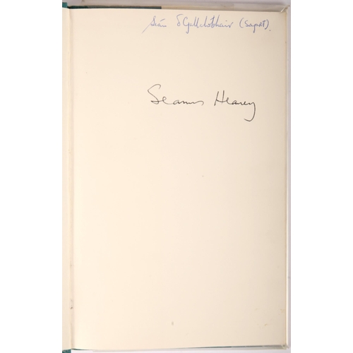 354 - Heaney, Seamus. Death of a Naturalist. Faber & Faber, London, 4th impression 1970, 8vo. Signed on fr... 