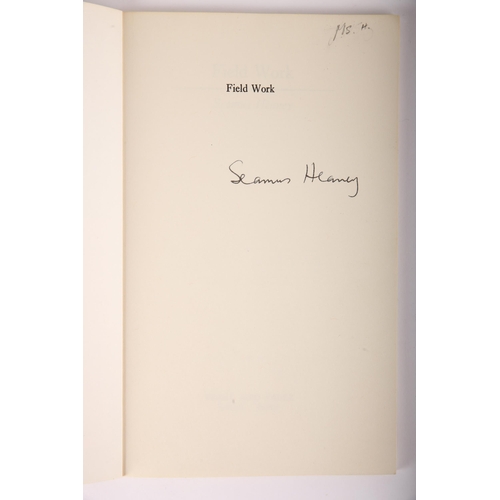 358 - Heaney, Seamus. Field Work. Faber & Faber, London, 1980 reprint, 8vo, wraps. Signed by author on fro... 