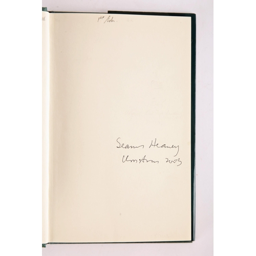 359A - Heaney, Seamus. The Spirit Level. Faber & Faber, London, 1996, 8vo. First edition, signed and dated ... 