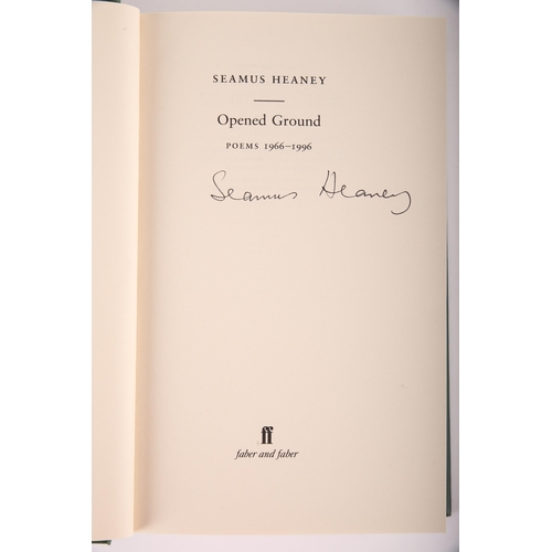 362 - Heaney, Seamus. Opened Ground. Faber & Faber, London, 1998, 8vo. First edition. Signed by the author... 