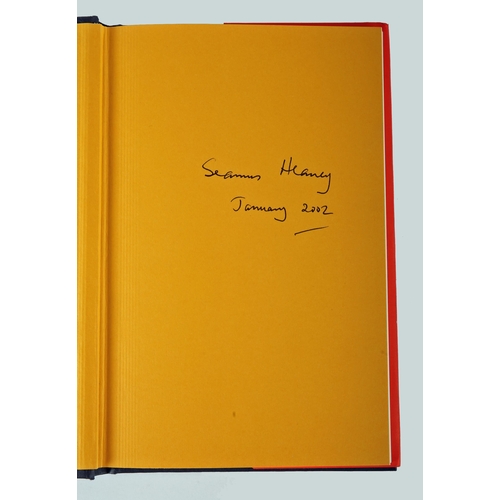 364 - Heaney, Seamus. Electric Light. Faber & Faber, London, 2001, 8vo. First edition. Signed and dated by... 