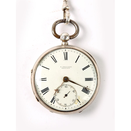 48 - An Edwardian, silver cased, fusee pocket watch, 42mm white enamel dial with Roman numerals and subsi... 