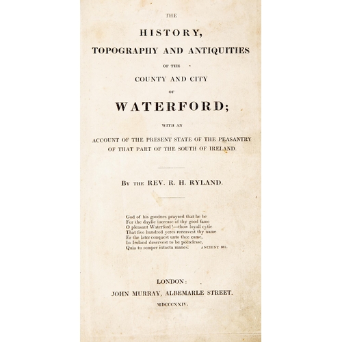 498 - Ryland, Rev. R. H. The History, Topography, and Antiquities of the County and City of Waterford, Joh... 