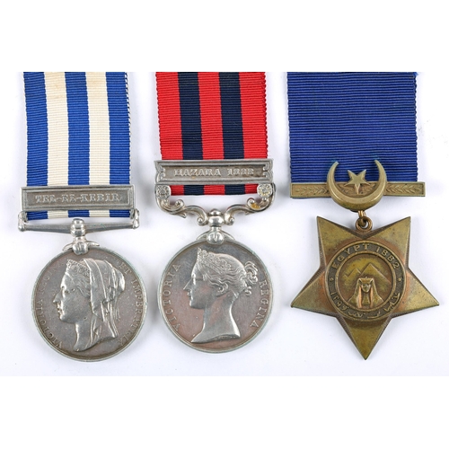 51 - Group of three to Waterford native Private Collins, Royal Irish Regiment. Egypt Medal with Tel-el-Ke... 