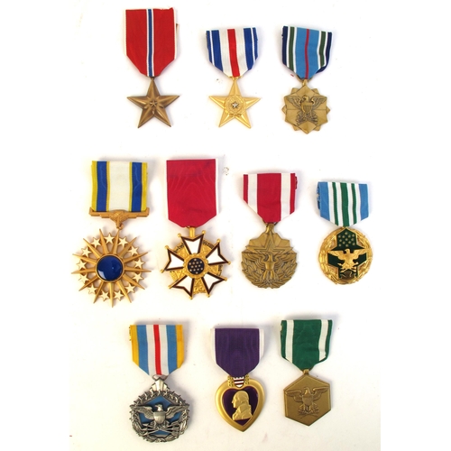 69 - Collection of United States medals. Personal decorations including, Silver Star, Bronze Star, US Leg... 