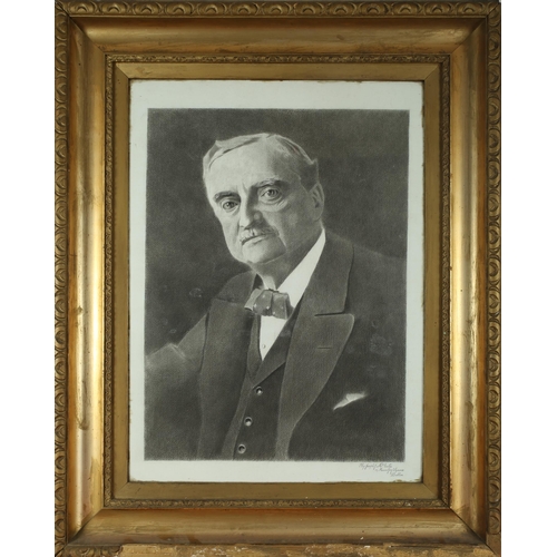 72 - Joseph McEntee (19th/20thC) Irish 
John Redmond MP 
Pencil on paper, 26