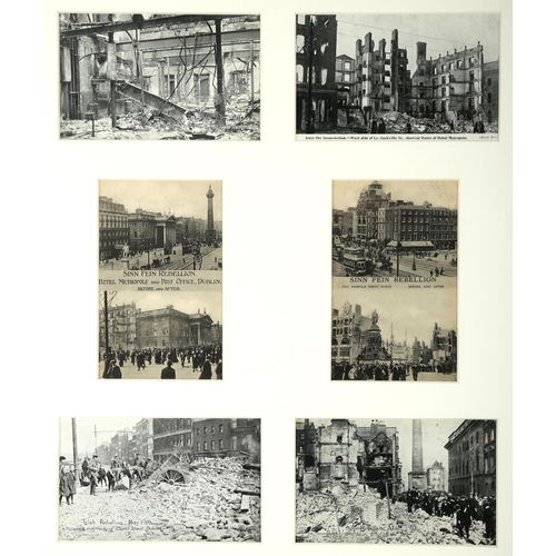 92 - 1916 Rising and aftermath. A collection of 15 1916 Rising postcards, including six attractively fram... 