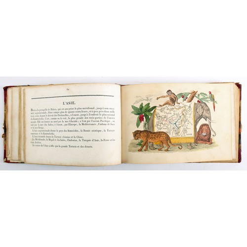 335 - La Geographie en Estampes. Lecere, Paris, 1825, oblong 12mo. iv, 195pp. illustrated throughout with ... 