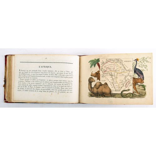 335 - La Geographie en Estampes. Lecere, Paris, 1825, oblong 12mo. iv, 195pp. illustrated throughout with ... 