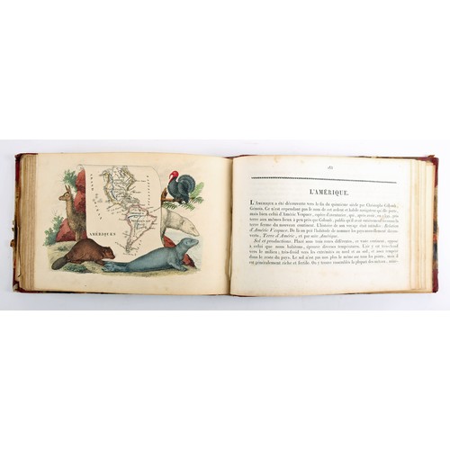 335 - La Geographie en Estampes. Lecere, Paris, 1825, oblong 12mo. iv, 195pp. illustrated throughout with ... 