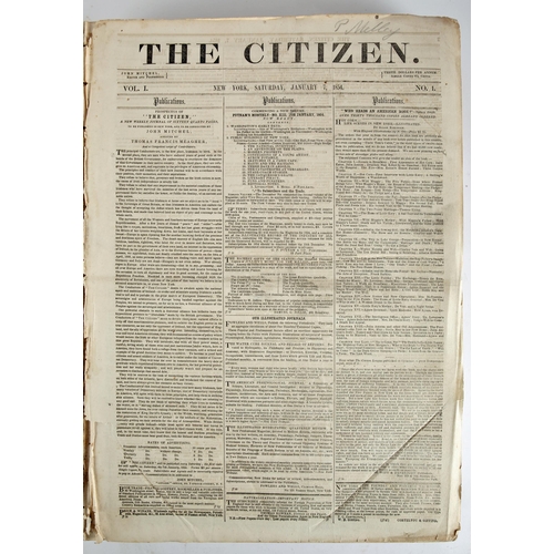 30 - Mitchel, John and Meagher, Thomas Francis. The Citizen, New York, January to December 1854, volume o... 
