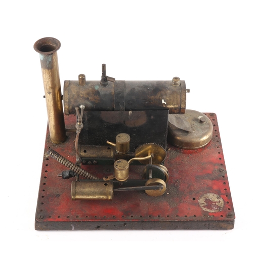 569 - 1930s Bowman stationary two cylinder steam engine, 11