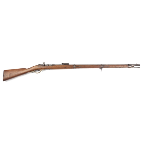 77 - 1914 Howth Mauser Rifle. A Mauser Infantry Rifle Model 1871, single shot, 11mm, black powder rifle, ... 