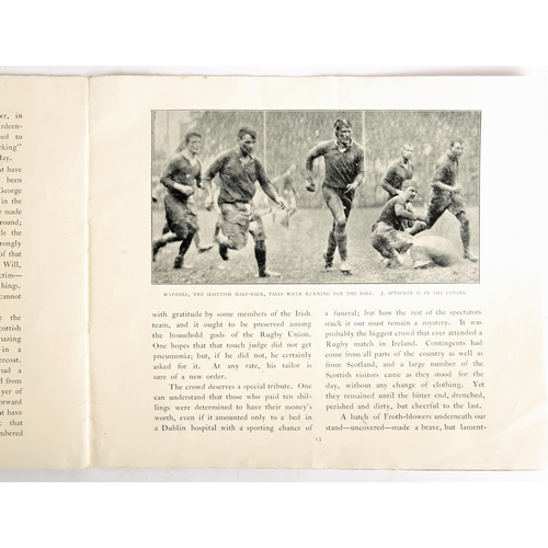 467 - Rugby, Ireland v Scotland 1927, The Irish Times Pictorial Record of the Ireland v Scotland match whi... 