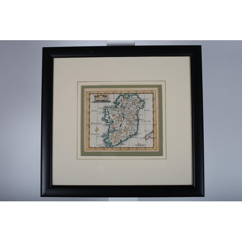 371 - JOHN SELLER
An early hand coloured map of Ireland 
Inscribed verso 'John Seller from Camden's Britan... 