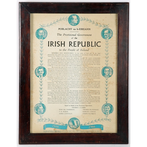 105 - 1916-1966 Commemorative issue of the Proclamation of The Irish Republic, the text of the Proclamatio... 