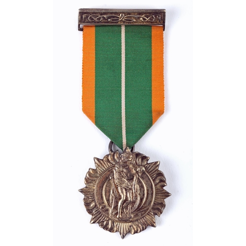 111 - 1916-1966 50th Anniversary of the Rising Medal. Silver gilt on poplin ribbon, hallmarked, Dublin, 19... 