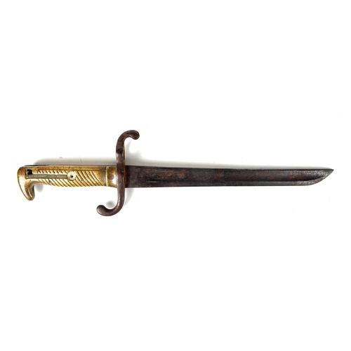 119 - 1917-21 War of Independence 'Howth' Mauser M1871 bayonet cut down for use as a combat knife. 
Proven... 