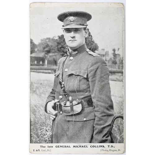 140 - A postcard of the late General Michael Collins T.D.; together with a 1966 Padraig Pearse commemorati... 