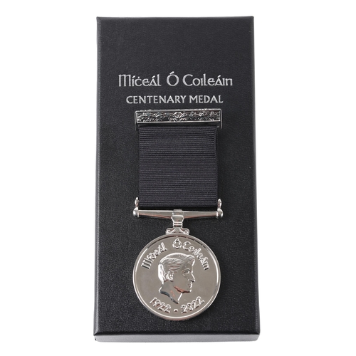 147 - Michael Collins Centenary Medal, 1922-2022. A limited-edition, silver plated commemorative medal num... 