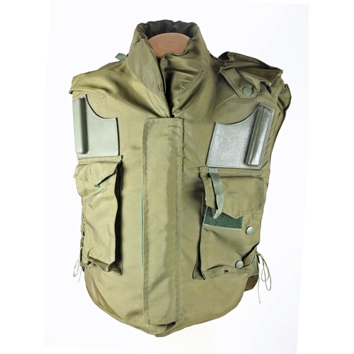 227 - 1970s/80s Northern Ireland, British Army 1979-pattern flak jacket, used by a soldier of the Royal Sc... 