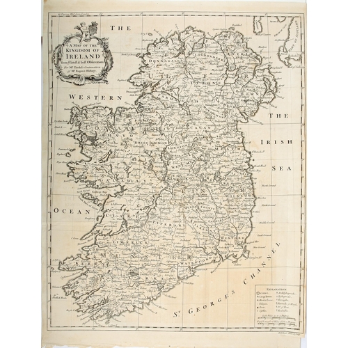 243 - 1744 A Map of the Kingdom of Ireland, by Richard W Seale. From ye. latest & best Observations, for M... 