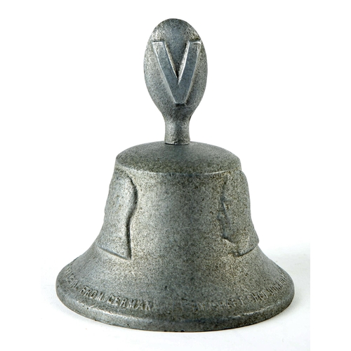 300 - A commemorative bell made for the RAF Benevolent Fund from German aircraft shot down over Britain 19... 