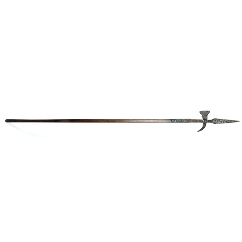 357 - 1798 pike, A blacksmith-made, poleaxe-type pike, of a type used by the United Irishmen in 1798 on as... 