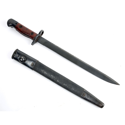 395 - Lee Enfield SMLE No1 Mk3 Bayonet, manufactured 1943 by Bengal & North West railway (NWR), India. Uns... 