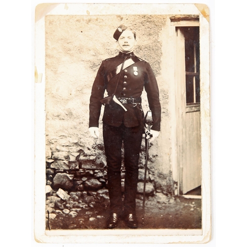 61 - 19th century, Galway, Royal Irish Constabulary. A silver-gelatin print of Constable jack Hollywood, ... 