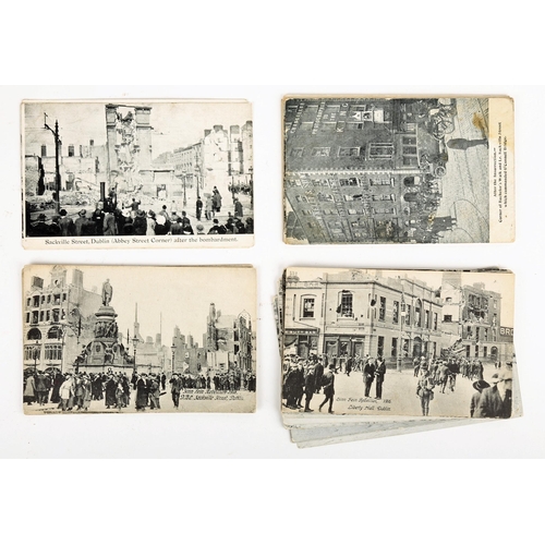 98 - 1916 postcards. A collection of 21 postcards of the aftermath of the 1916 Rising, seven by Valentine... 