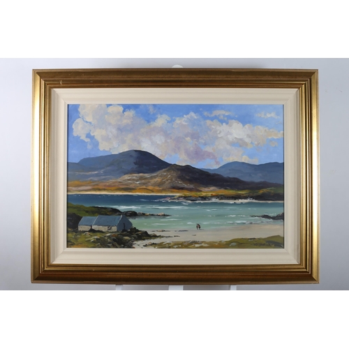 367 - HUGH MCILFATRICK
Cottages by a Donegal Shore
Oil on board
Signed lower right
60cm (h) x 90cm (w)